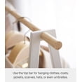 thumbnail image 3 of Yamazaki Home Coat Rack with Shelf, White, Steel, Supports 24.2 pounds, 3 of 7