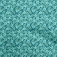 thumbnail image 1 of oneOone Polyester Spandex Teal Green Fabric Tropical Sewing Craft Projects Fabric Prints By Yard 56 Inch Wide, 1 of 5