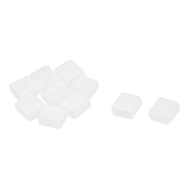Unique Bargains Rubber Mini USB Port Anti Dust Plugs Protector Cover Cap Clear 10PCS