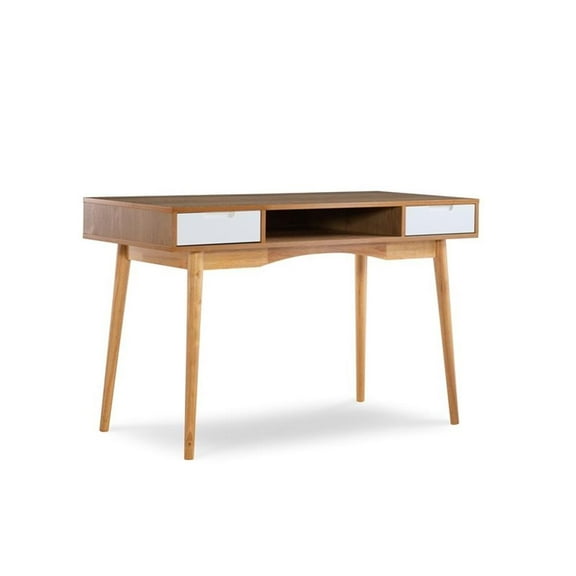 Allora Wood Writing Desk in Brown