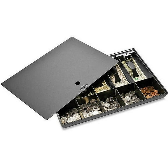 Sparco, SPR15505, Locking Cover Money Tray, 1 Each, Black