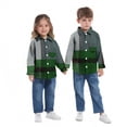 thumbnail image 3 of Eltusu Baby Boys Plaid Shirts, Long Sleeve Casual Lapel Collar Comfort Button-Down Shirts Green Size 12-18 Months, 3 of 5