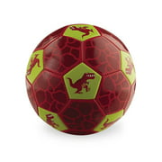 Crocodile Creek Dinosaur Size 3 Soccer Ball - Ships Inflated, Durable Outdoor Toy for Active Play and Beginner Sports, Designed for Kids Ages 4 Years and Up, Red, 7"