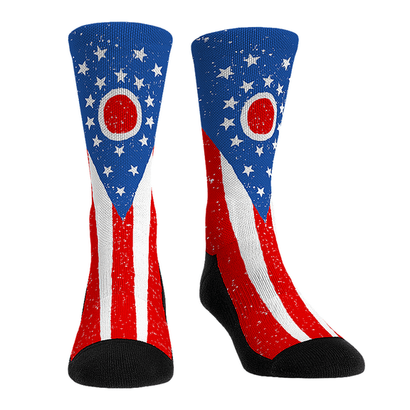 Rock Em Flags - Ohio Flag Socks (L-XL)