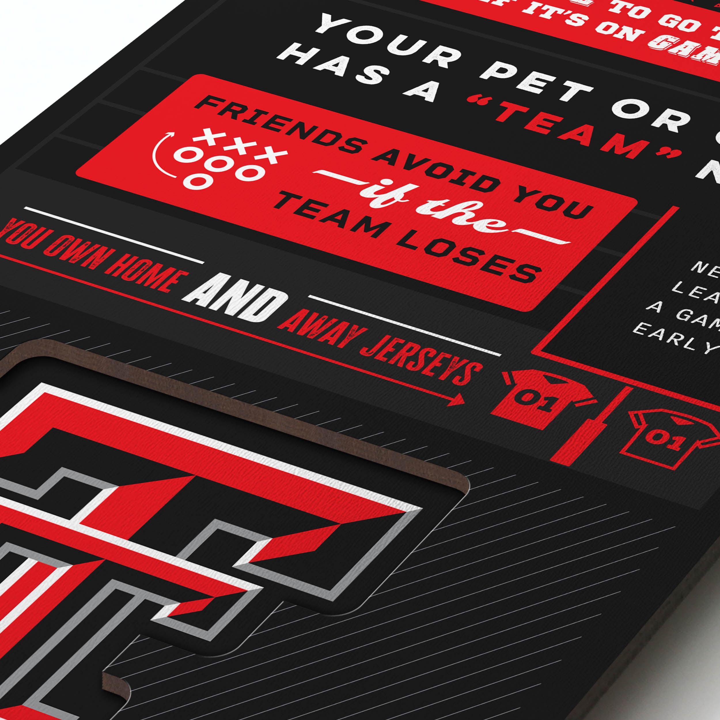 YouTheFan NCAA Texas Tech Red Raiders 3D Top 10 Wall Art