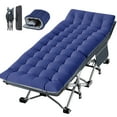 thumbnail image 1 of Slsy Folding Bed Cot with 3.3 Inch 2 Sided Mattress, 75"* 28" Folding Camping Cots with Carry Bag, Folding Sleeping Cot Guest Bed, 1 of 10