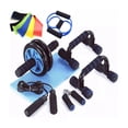 thumbnail image 1 of Kit Ejercicio 12 Rodillos Abdominal Barras Push-up Ejercitado, AZUL, 1 of 4