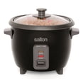 thumbnail image 1 of Refurbished Salton RC1653 Automatic Rice Cooker 6 Cup Stainless Steel Black, 1 of 5