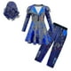 thumbnail image 2 of Conjunto de disfraces de Audrey para niña, disfraces de Halloween para fiesta infantil, disfraces de Cosplay de Evie Dedescendientes 3 Mal, pantalones de vestir, peluca, 2 of 4