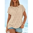 thumbnail image 4 of PRETTYGARDEN Women's Summer Sweater Vest Lightweight Knit Cap Sleeve Hollow Out Tank Tops Crochet Coverup Spring Outfits, 4 of 10