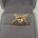 thumbnail image 3 of Ajustable Anillo de Cristal Amarillo Apertura Anillos Naturales, 3 of 7