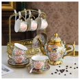 thumbnail image 7 of 20-piece porcelain tea set, teapot, cup and saucer, tea set with teapot and cup saucer, vintage porcelain afternoon coffee pot for tea parties and weddings, 7 of 7