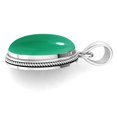 thumbnail image 3 of 925 Silver Pendant For Chain Necklace For Women Real Green Onyx Stone Silver Pendant May Birthstone Costume Silver Pendant Gift For Ladies On Anniversary 925 Silver Jewelry With Gemstone, 3 of 7