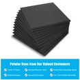 thumbnail image 5 of AGPtEK 12 Packs Acoustic Absorption Panels 12 * 12 * 0.4 Inches Sound Insulation Panels Beveled Edge Tiles, High Density Acoustic Sound Absorbing Panels Black, 5 of 8