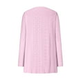 thumbnail image 4 of Women's Fashion Casual Solid Color Pocket Solid Color Cardigan Long Sleeved Coat Fancy Cardigan Womens Dusters And Kimonos Women Cardigan Sweaters for Fall plus Size Swing Cardigan plus Size Sweater, 4 of 4