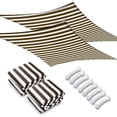 thumbnail image 1 of Yescom 2 Pack 20x16 Ft 97% UV Block Rectangle Sun Shade Sail HDPE Canopy Outdoor Park, 1 of 11