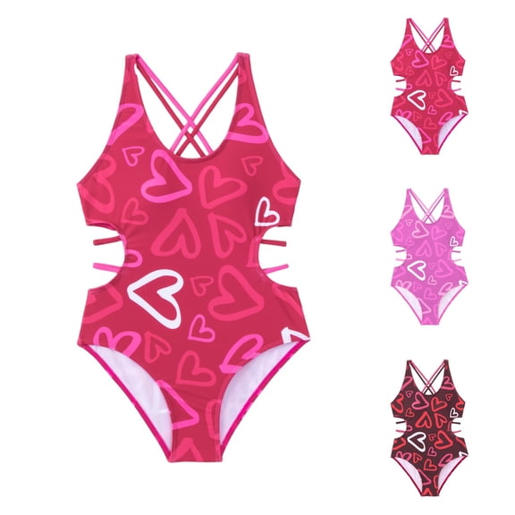 2026 New One Piece Swimsuits Tummy Control -Slimming Bathing Suit Neon 1 Piece Beach Outfit Sexy Sport Swim Suits, Summer One-Piece Swimsuit -Swimwear for 1-5 Years (Hot Pink, 3-4 Years)