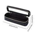 thumbnail image 5 of Women PU Makeup Brush Bag Makeup Brush Holder Bag Cosmetic Organizer Bag Large Capacity Makeup Storage Bag Transparent Portable Cosmetic Pouch Dual Zipper Travel Cosmetic Bag (Black), 5 of 7