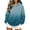 Blue, variant on Women's Leopard Print Gradient Hoodie, Long Sleeve Loose Pullover Casual Hooded Sweatshirt Top