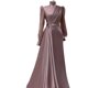 thumbnail image 4 of Nuevo vestido de noche formal para mujer, de alta gama, color rosa, estilo Arabia Saudita, vestidos largos, ropa musulmana de lujo, 4 of 4