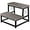 Gray 2 Tier, variant on Wooden Step Stool for Adults, 2 Tier Heavy Duty Step Stool for High Bed with Non-Slip Feet, Using for Bedroom, Living Room, Bathroom and Kitchen, Hold Up to 500 LBS