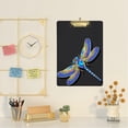thumbnail image 4 of FMSHPON Gold Dragonfly Clipboard Hardboard Wood Nursing Clip Board and Pull for Standard A4 Letter 13x9 inches, 4 of 7