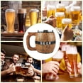 thumbnail image 3 of Wooden Barrel Beer Mug Large-capacity Stainless Steel Beer Cup, 3 of 9