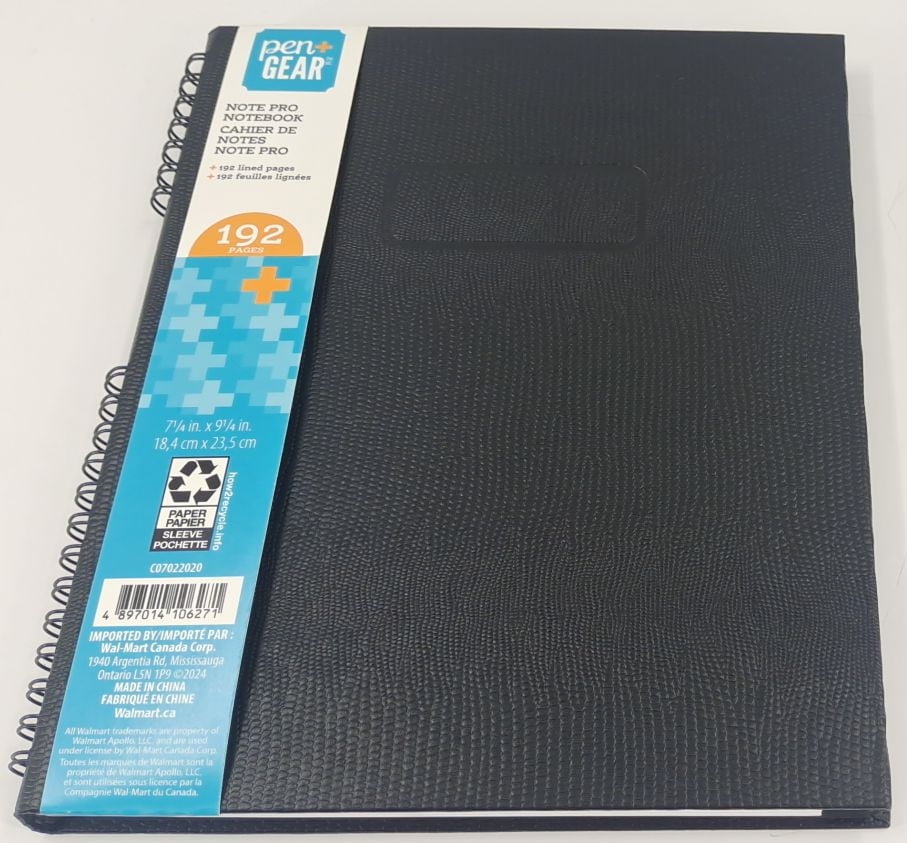 NOTE PRO NOTEBOOK, Vinyl Cover Journal<br>96 sheets