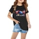 thumbnail image 4 of Vestido Corto de Verano Niños Niños Niñas Camiseta de Algodón Cuello Redondo Lindo Día de la Independencia Imprimir Top, 4 of 5