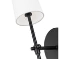 thumbnail image 5 of Mel 1 light Brass and White shade wall sconce, 5 of 14