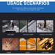 thumbnail image 5 of 6-Piece Combination Tap Set HSS 4341 Metric Tap Drill Bits 3 in 1 Hex Shank for Tapping in Wood Plastic Aluminum, 5 of 5