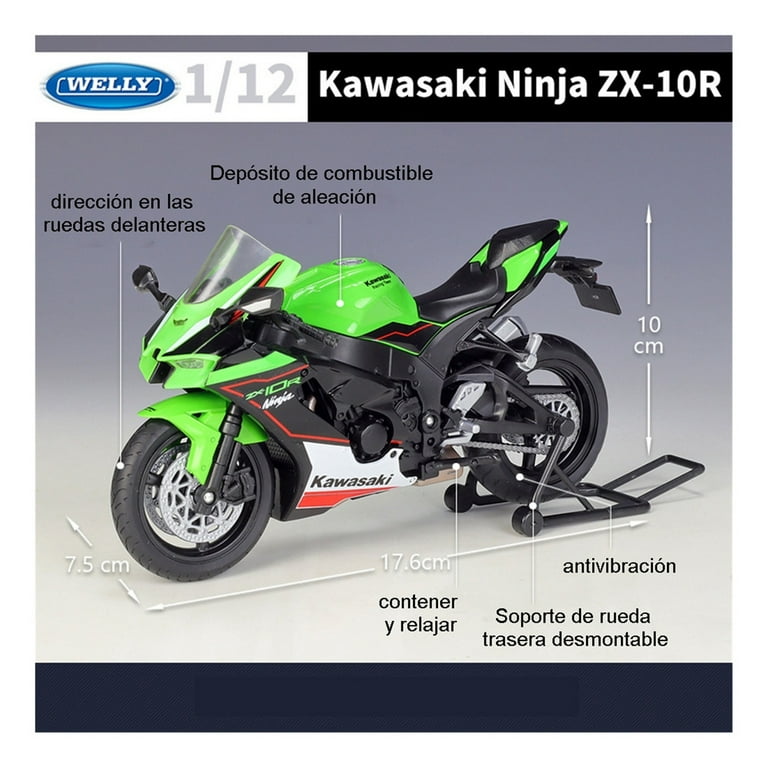 Applicable to 2021 Kawasaki Ninja Zx-10r Black Miniature Metal