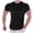 Black, variant on Mens T-Shirts Summer Plain Casual Crew Neck Short Sleeve Elastic Basic Tops Office Shirts