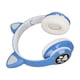 thumbnail image 5 of LXB39C Auriculares para niños Bluetooth 5.0 Auriculares plegables inalámbricos con oreja de gato con música brillante para niños (azul agua), 5 of 5