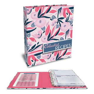 Recipe Binder Kit 8.5x11 (Midnight Bloom) - Full-Page with Clear Prote –  Jot & Mark