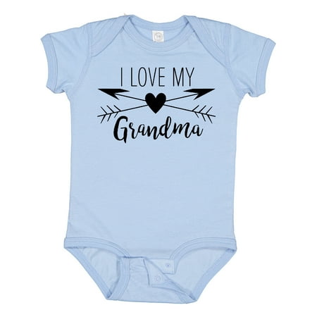 

Inktastic I Love My Grandma Heart and Arrows Gift Baby Boy or Baby Girl Bodysuit