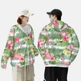 thumbnail image 6 of Fotbe Tropical Flamingo Men's Women's UPF 50+ Sun Protection Jacket Hooded Cooling Shirt with Pockets Hiking Outdoor Performance-Large, 6 of 9