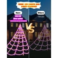 thumbnail image 3 of Luces LED LCHUANG para Halloween, con forma de telaraña, 450 pies, 3 of 7