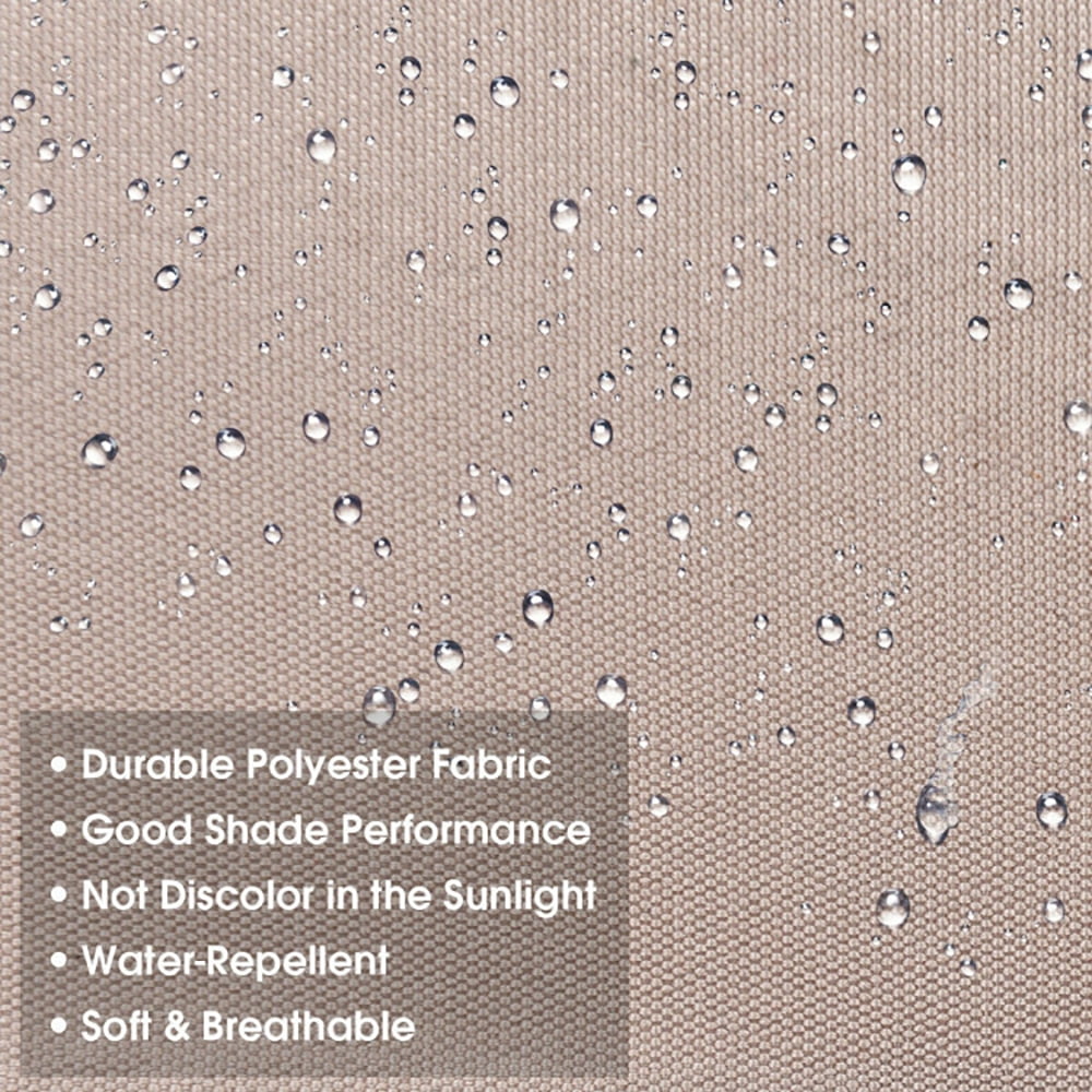 Aimee Lii 10ft 3 Tier Patio Umbrella Aluminum Sunshade Shelter Double Vented without Base, Sunbrella Patio Umbrellas, Beige Aimee Lii 10ft 3 Tier Patio Umbrella Aluminum Sunshade Shelter Double Vented without Base, Sunbrella Patio Umbrellas, Beige