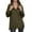 Army Green, variant on Women's Fashion Women's Lightweight Long Sleeve Pullover With Pockets Preppy Graphic Hoodie, Solid Color Fall Winter Sweatshirt with Button Details for Stylish Outfits,Army Green,L