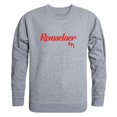 thumbnail image 1 of W Republic 556-367-HGY-03 Men Rensselaer Polytechnic Institute Script Crew Fleece, Heather Grey - Large, 1 of 1