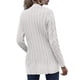 thumbnail image 2 of Jumpingount Suéter de mujer con cuello en V Botón Prendas de abrigo Abrigo de otoño de punto de manga larga Prendas para la parte del cuerpo Beige XXL Jumpingount  AP003363-30, 2 of 6