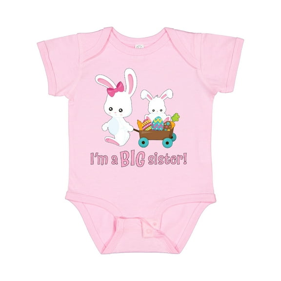 Inktastic I'm a Big Sister Girls Baby Bodysuit