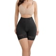 thumbnail image 4 of WZXFASHION Pantalon de Sport Boutonné pour Femmes Rehausse-Fesses Noir P, 4 of 5