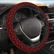 thumbnail image 5 of Fotbe Red Skulls Funda para Volante Universal de 15 pulgadas, Accesorios para Auto para Hombre y Mujer, Protector de Volante Cómodo para SUV y Sedán, 5 of 6
