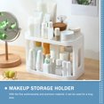 thumbnail image 4 of IDEANATEGRATE Professional White Cosmetic Organizer Desktop Rack for Home and Bathroom Use, 4 of 8