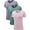 16# 3Pack:V-Neck:Blackish Green+Light Purple+Light Pink, variant on NELEUS Women's Compression Shirt Yoga Tight Tops Workout Athletic Short Sleeves 3 Pack,Black Gray Navy Blue,US Size S