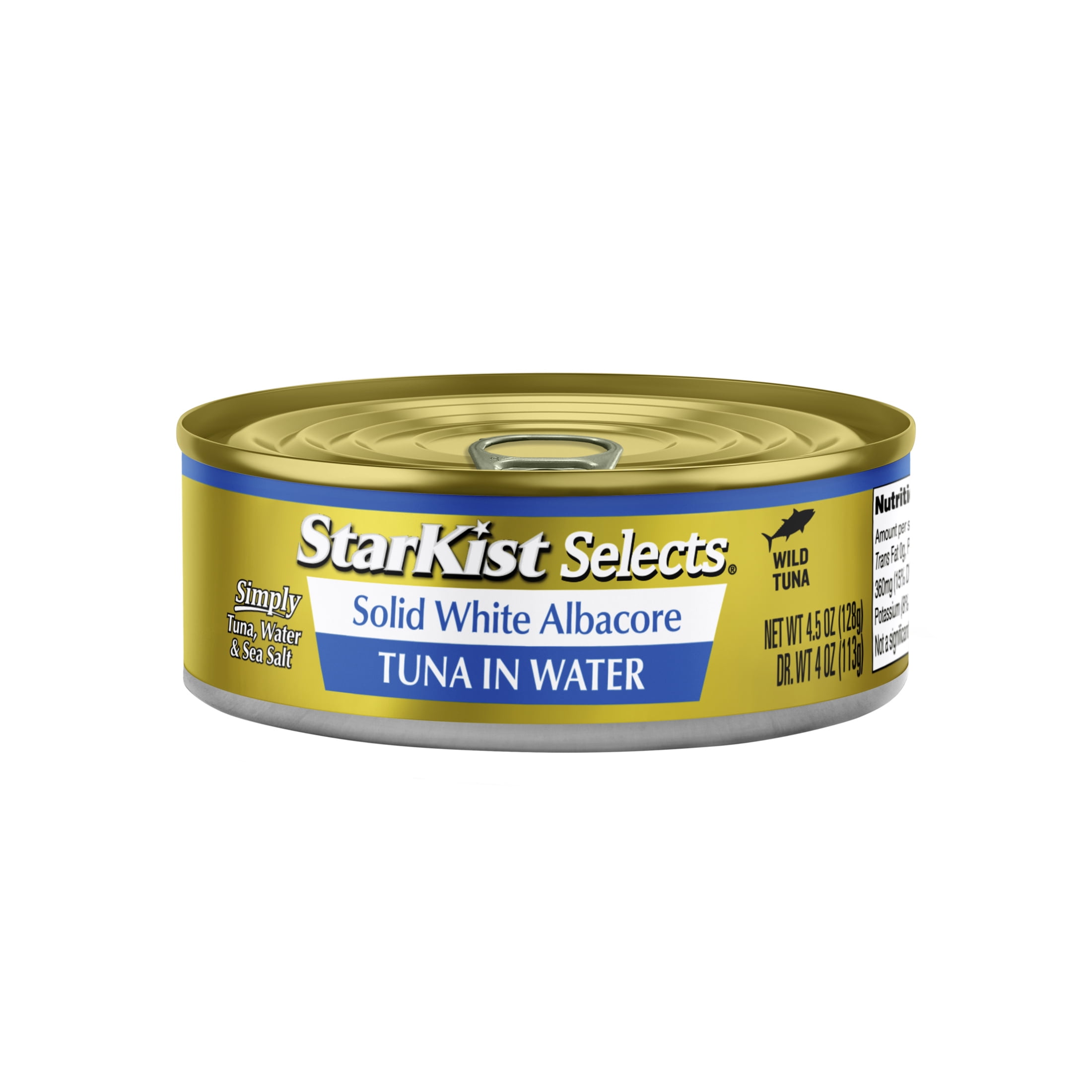 StarKist Selects Solid White Albacore Tuna in Water, 4.5 oz