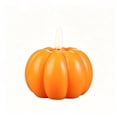 thumbnail image 2 of Pumpkin LED Candle Lights – Flameless Flickering Warm Glow, Battery Operated Halloween Night Light Decor for Table Mantel Shelf, 2 of 6