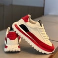 thumbnail image 4 of Men's Fashion Black and White Chunky Sneakers - Comfortable, Lightweight, All-Season Casual Shoes  Casual Sneakers | Sporty Look | PU Upper  with Thick PVC Sole, Suitable for Running and Casual Wear,, 4 of 9
